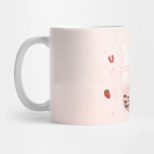 Strawberry bunny bubble tea 🍓🐰 Mug